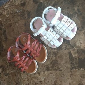 Wonder Nation  bundle Toddler girl sandals size 5 & 6
